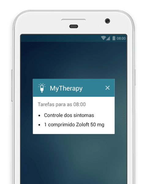 Controle o seu tratamento com a MyTherapy.