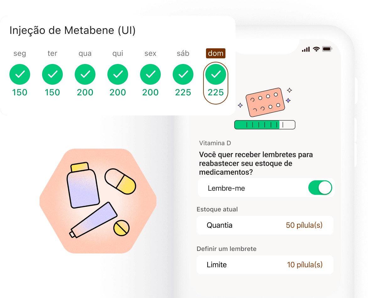 Mantenha sempre o controle sobre o seu inventário de medicamentos