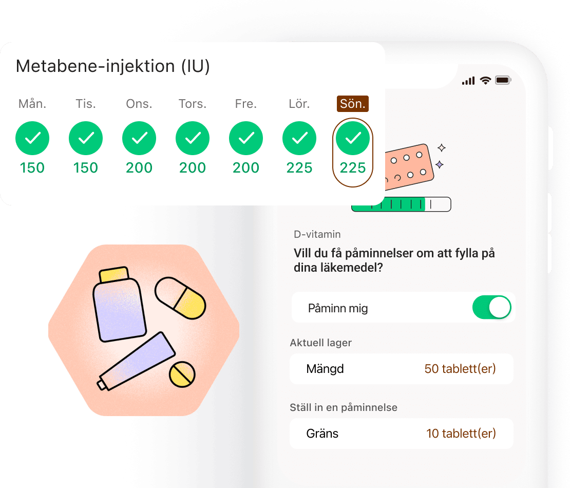 Ha alltid kontroll över din medicintillförsel